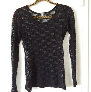 Black Netted Top
